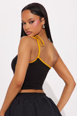 Gemma One Shoulder Top - Black/combo