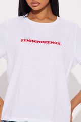 It's A Femininomen Tee - White
