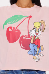 Lola Bunny Cherries Tee - Pink