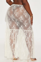All I Ask Lace Maxi Skirt - Cream