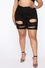 Gone Fishing Shorts - Black