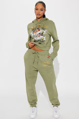 Ed Hardy Broken Hearts Jogger - Sage