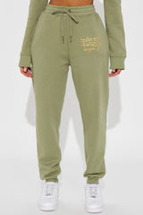 Ed Hardy Broken Hearts Jogger - Sage