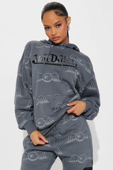 Von Dutch Fly High Hoodie - Charcoal
