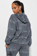 Von Dutch Fly High Hoodie - Charcoal
