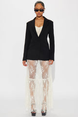 All I Ask Lace Maxi Skirt - Cream