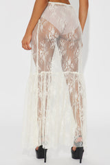 All I Ask Lace Maxi Skirt - Cream