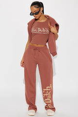 Von Dutch Vintage Tank Top - Mocha