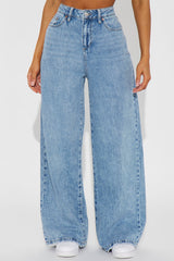 Solange Baggy Wide Leg Jeans - Light Wash