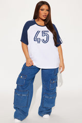 Good Karma Raglan Tee - Navy/combo