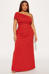 Pretty Girl Energy Textured Skirt Set - Rust