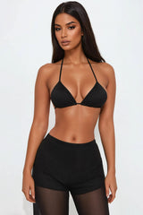 Festival Babe Mesh Pant Set - Black