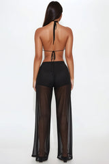 Festival Babe Mesh Pant Set - Black