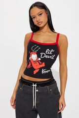 KEWPIE Lil Devil Cami - Black/Red