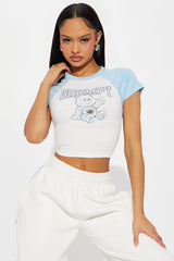 Care Bear Grumpy Raglan Tee - Light Blue