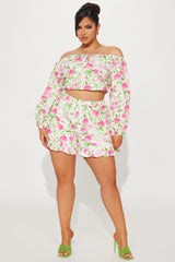 Mollie Short Set - Pink/combo