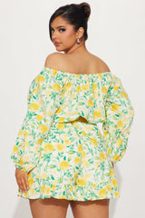 Mollie Short Set - Yellow/combo