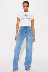 Eat Spaghetti Baby Tee - White