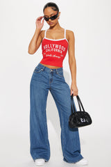 Hollywood Dreaming Cropped Cami - Red