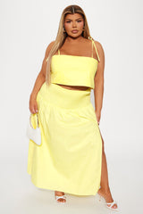 Feeling The Sunshine Skirt Set - Yellow