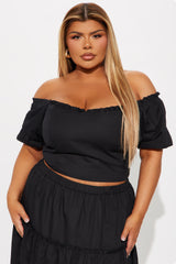 Melissa Maxi Skirt Set - Black