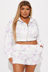 Farrah Floral Short Set Set - Lavender/combo