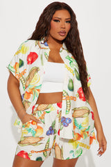 Summer Harvest Short Set - Multi Color