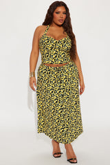Lemon Fields Maxi Skirt Set - Black/combo