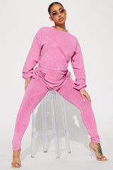 Forget The Rest Legging Set - Pink