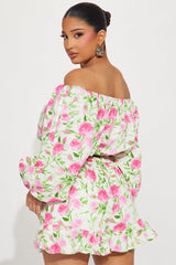 Mollie Short Set - Pink/combo