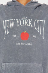 The Big Apple NYC Hoodie - Charcoal