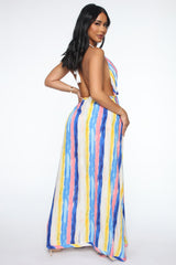 Gypsy Rose Short Set - Blue/combo