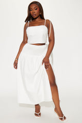 Feeling The Sunshine Skirt Set - White