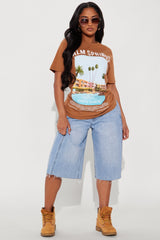 Palm Springs Poolside Tee - Brown