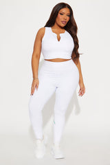 Courtside Cool Active Legging - White