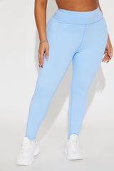 Courtside Cool Active Legging - Light Blue