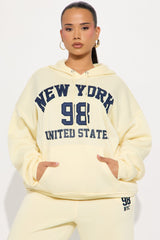New York Or Nowhere Hoodie - Yellow
