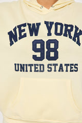 New York Or Nowhere Hoodie - Yellow