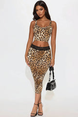 Laynee Leopard Print Capri Set - Leopard