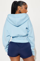 Ciao Bella Limone Zip Up Hoodie - Light Blue