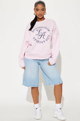LA Pilates Club Crew Neck Sweatshirt - Pink
