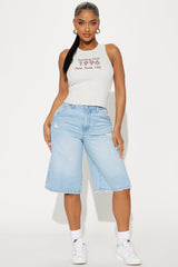NYC 1996 Club Ribbed Tank Top - Heather Grey