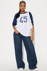 Good Karma Raglan Tee - Navy/combo