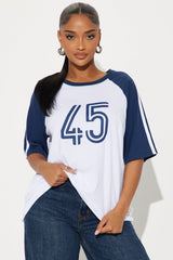 Good Karma Raglan Tee - Navy/combo