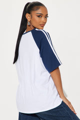 Good Karma Raglan Tee - Navy/combo