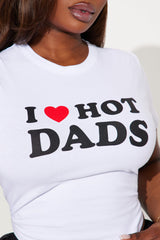 Hot Dads Baby Tee - White
