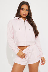 Coastal Taste 3 Piece Fleece Short Set - Lilac