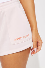 Coastal Taste 3 Piece Fleece Short Set - Lilac