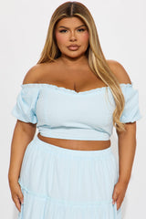 Melissa Maxi Skirt Set - Light Blue
