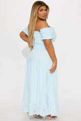 Melissa Maxi Skirt Set - Light Blue